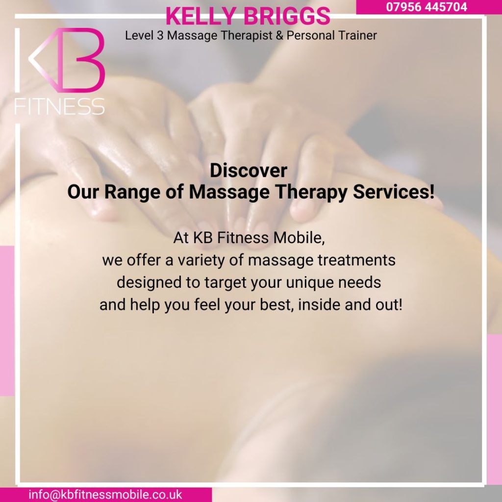 Discover KB Fitness Mobile's Range of Massage Therapy Services!