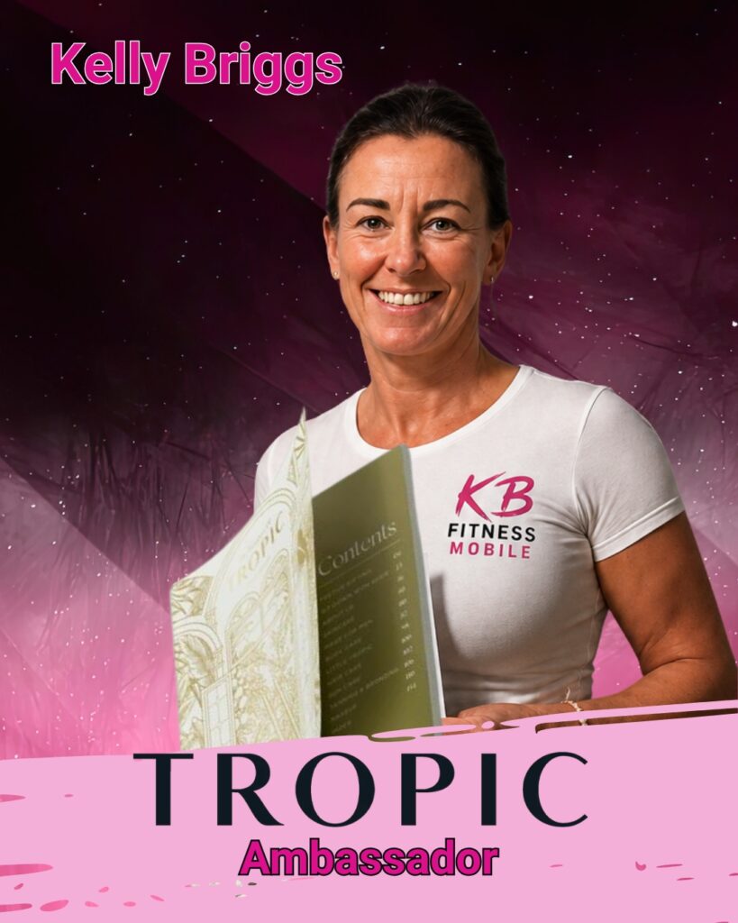 Kelly Briggs Tropic Ambassador promoting Tropic skincare, beauty and wellness products